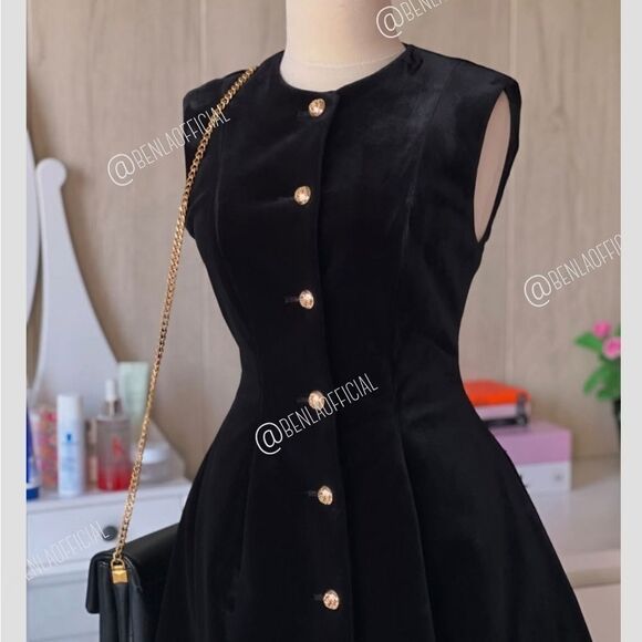 NWT ZARA Benla PEPLUM VELVETβDRESS ZW COLLECTION - Picture 6 of 15